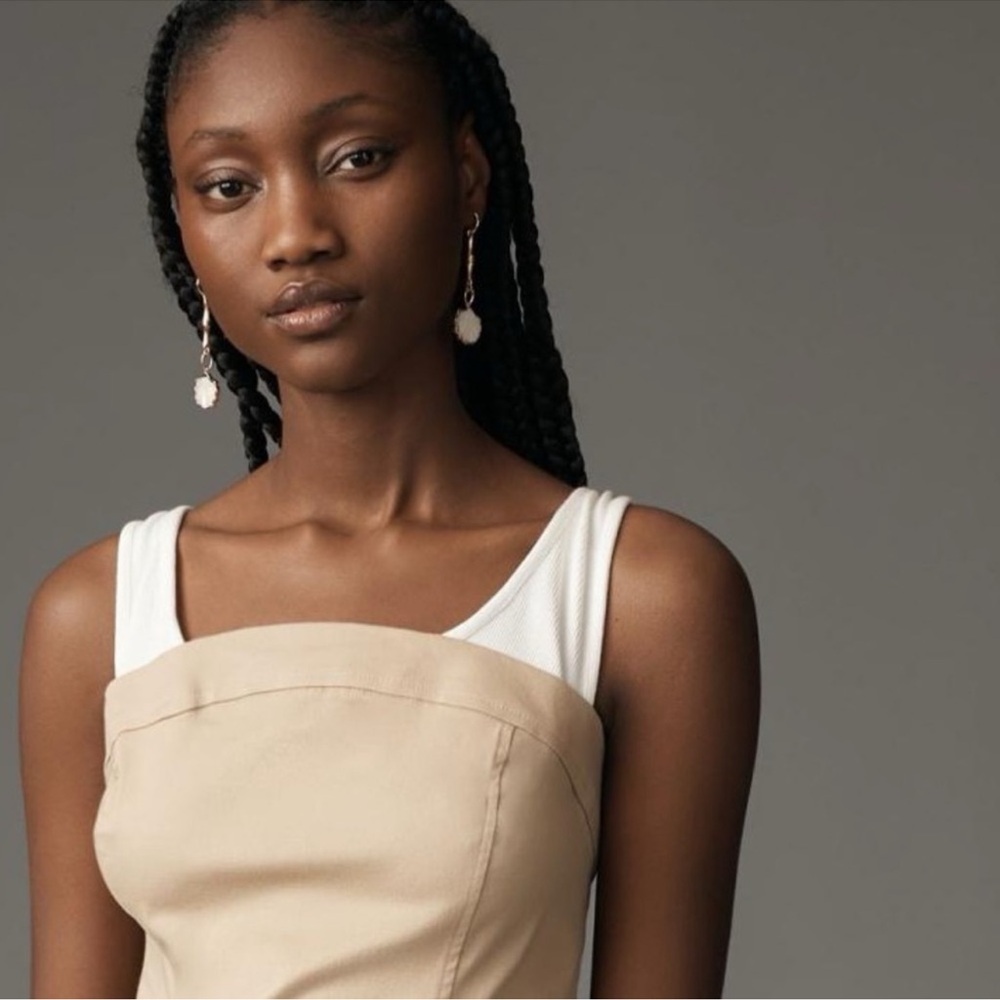 Anthropologie Beige Mini Dress - Picture 5 of 6